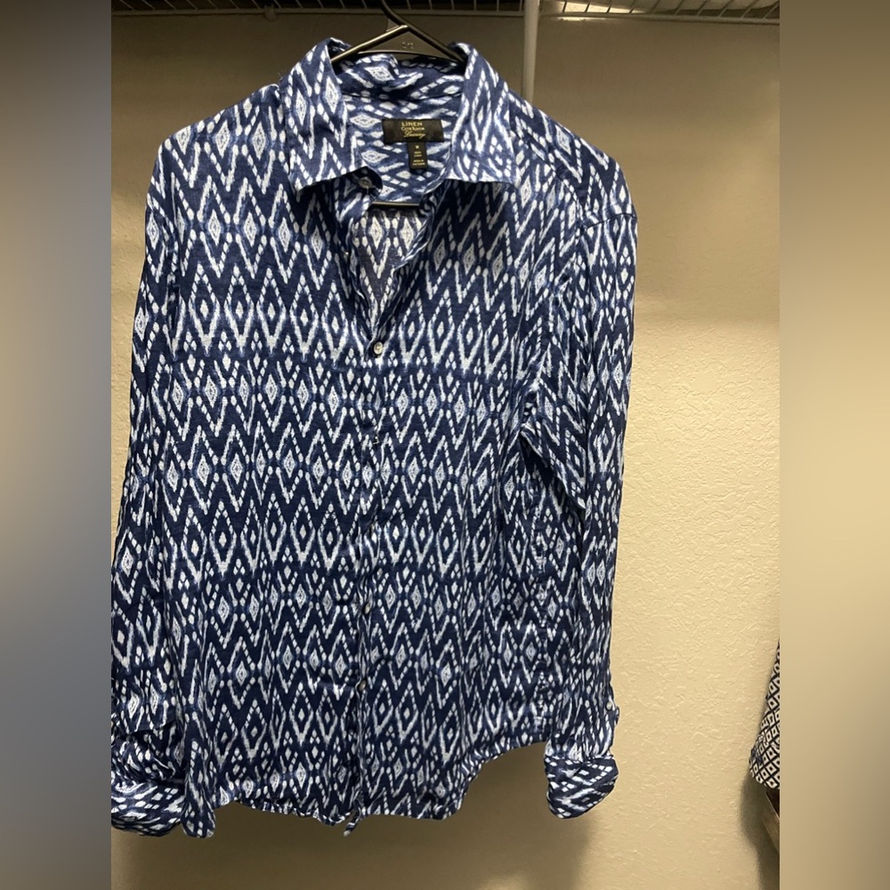 Linen Club Room Shirt M